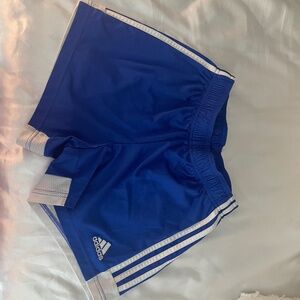 Adidas women’s blue soccer shorts